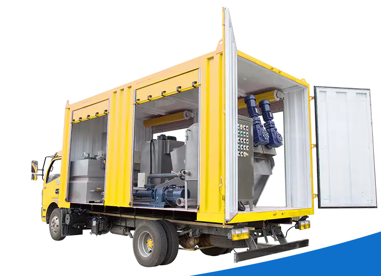 Does a mobile screw press sludge dewatering truck need cleaning?