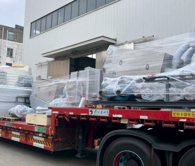 Qingben Environmental Successfully Ships PE Chemical Dosing Tank for Screw Press Sludge Dewatering Project to Meishan, Sichuan